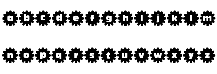 Shower Flower Font LOWERCASE