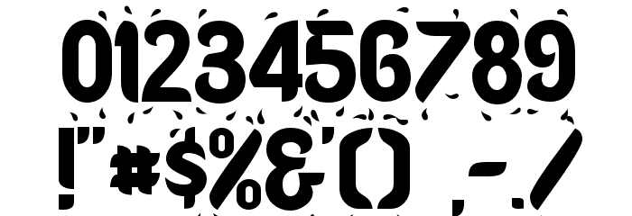 Shower Font OTHER CHARS