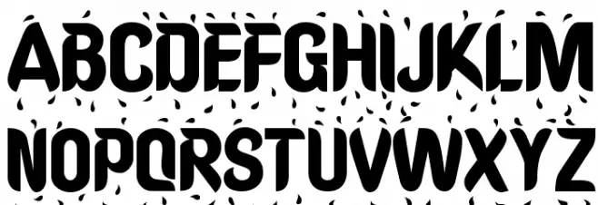 Shower Font UPPERCASE