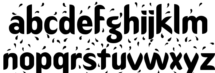 Shower Font LOWERCASE