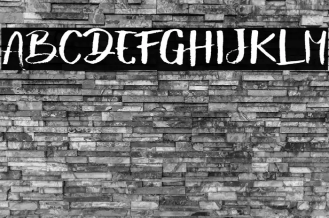 ShowetyBrush Font examples