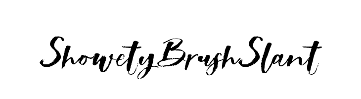 ShowetyBrushSlant  नि: शुल्क फ़ॉन्ट्स डाउनलोड