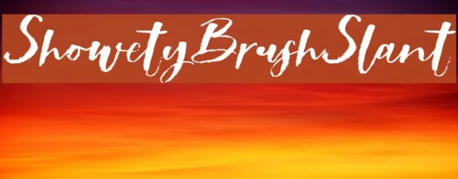 ShowetyBrushSlant Example 1