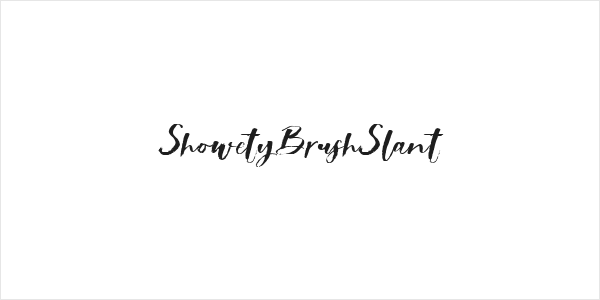 ShowetyBrushSlant Logo