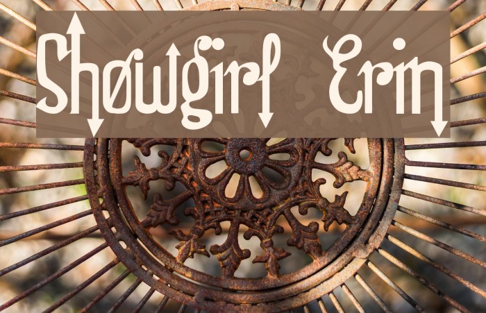 Showgirl Erin Font examples