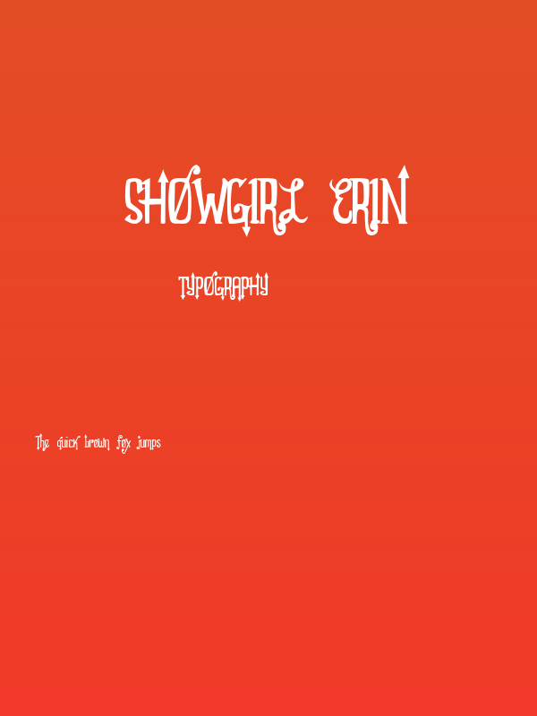 Showgirl Erin Poster