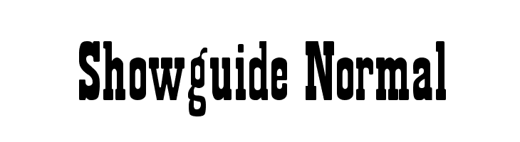 Showguide Normal फ़ॉन्ट