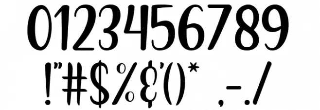 Showlove Regular Font OTHER CHARS