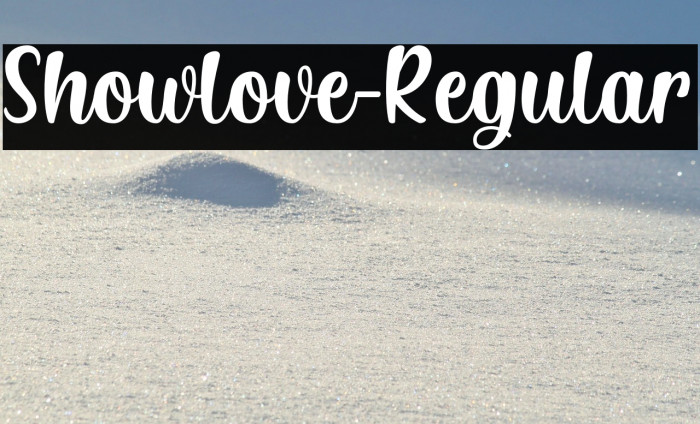 Showlove-Regular Example 1