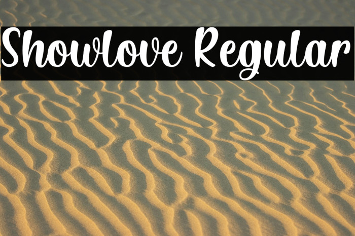 Showlove Regular Example 1