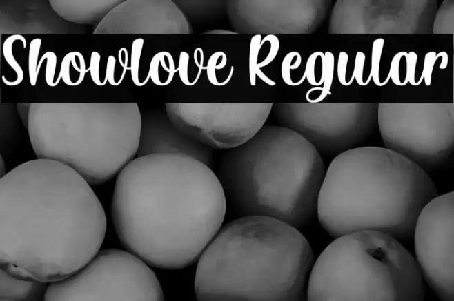 Showlove Regular Font examples