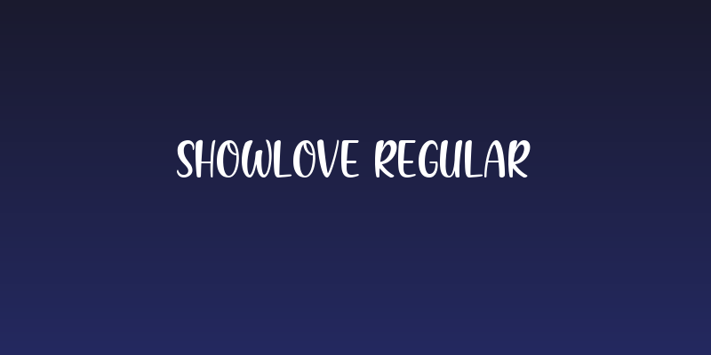 Showlove Regular Social Header