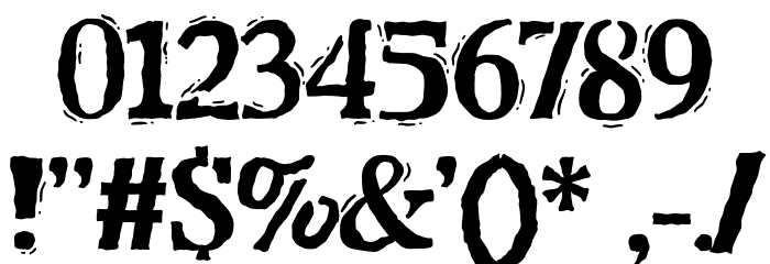 Showthat Font OTHER CHARS