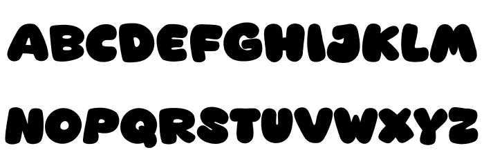 Showtoon Font UPPERCASE