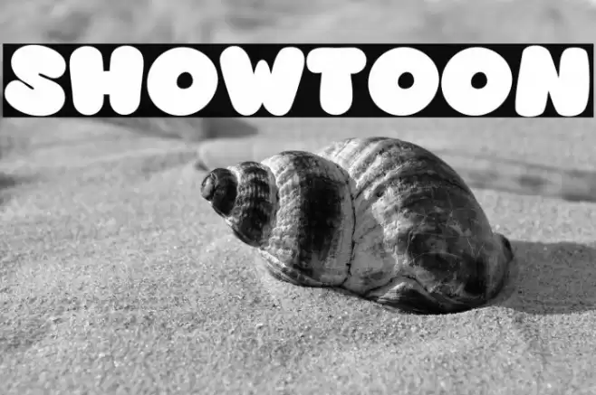 Showtoon 字体 examples