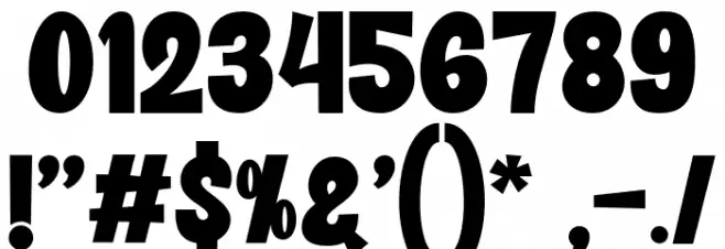 Showzee-Regular Font Alte caractere