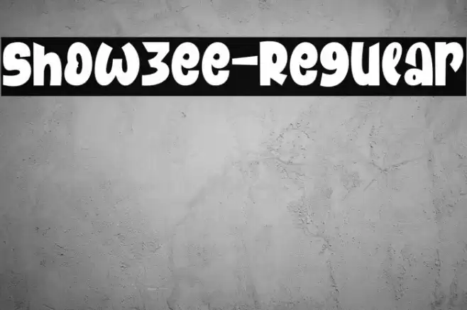 Showzee-Regular Font examples
