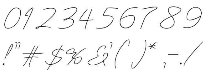 Shraddha Kapoor Font OTHER CHARS