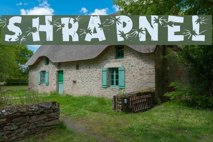 Shrapnel Font examples
