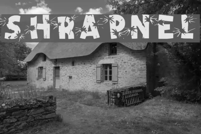 Shrapnel フォント examples