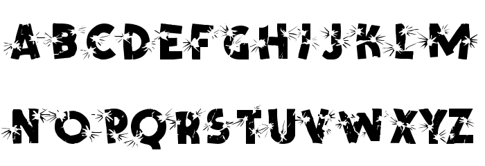 Shrapnel Font LOWERCASE