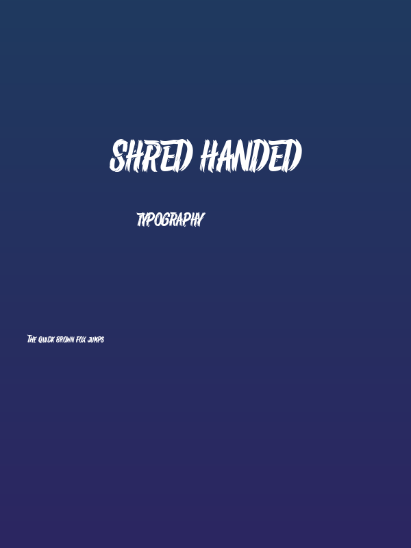 Shred Handed Poster