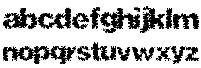 ShredHard Font LOWERCASE