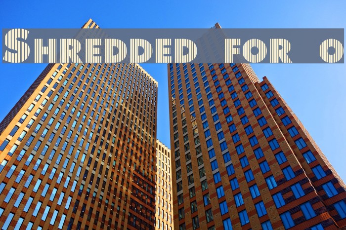 Shredded for you Font examples