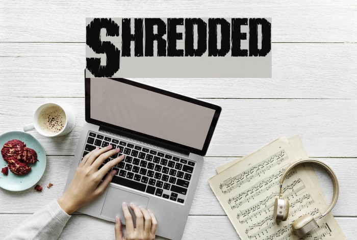 Shredded Font examples