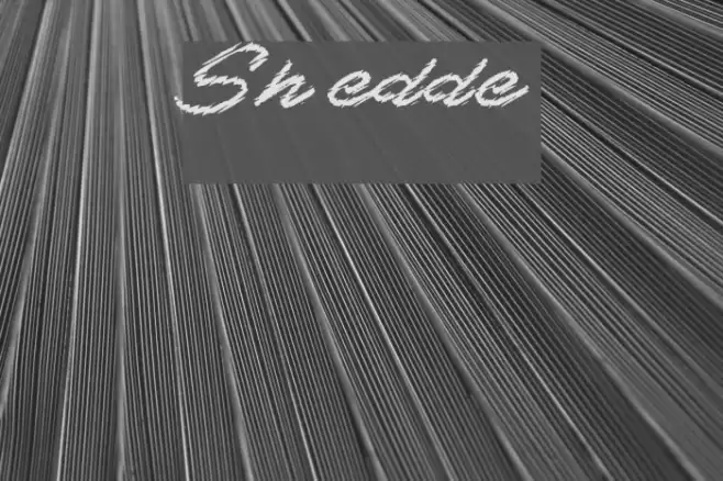 Shredder Schriftart examples