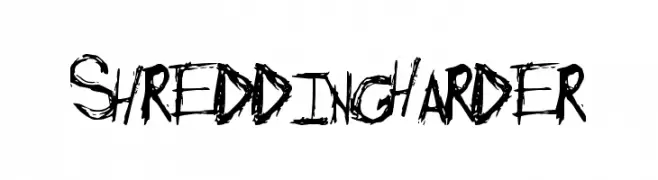 ShreddingHarder  Frei Schriftart Herunterladen