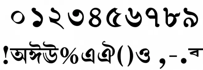 Shree-Ban-0552 Font OTHER CHARS