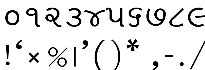 Shree-Guj-0768 Font OTHER CHARS