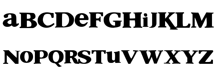 Shrek Font LOWERCASE