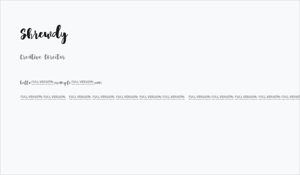 Shrewdy Business Card