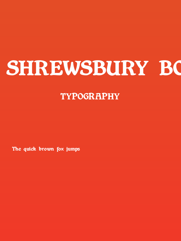 Shrewsbury Bold Poster