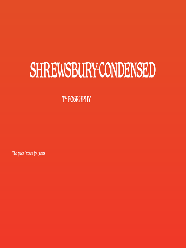 Shrewsbury-Condensed Poster