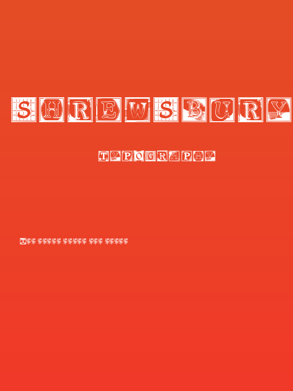 Shrewsbury Initials Poster