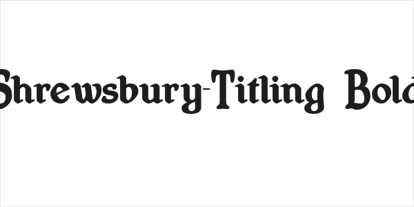Shrewsbury-Titling Bold Logo
