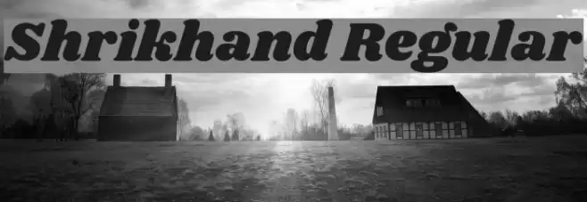 Shrikhand Regular Font examples