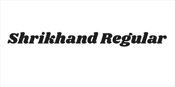 Shrikhand Regular Logo