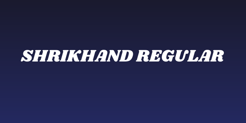 Shrikhand Regular Social Header