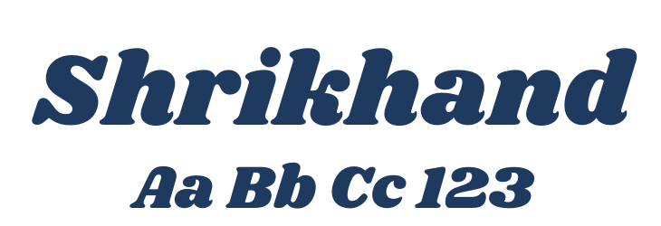 Shrikhand Font Preview