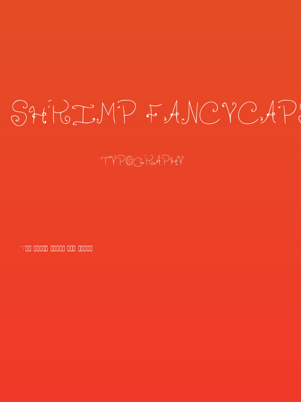 Shrimp FancyCaps Medium Poster