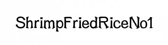 ShrimpFriedRiceNo1  Frei Schriftart Herunterladen