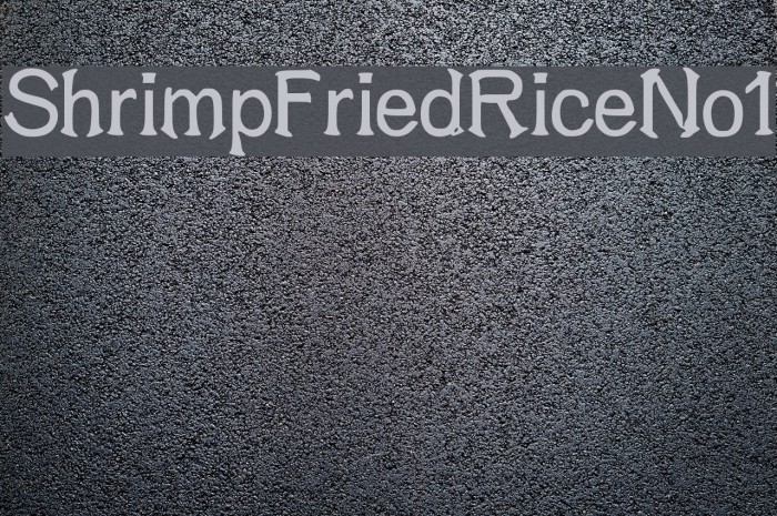 ShrimpFriedRiceNo1 Font examples