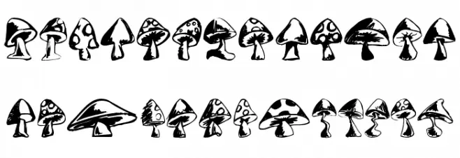 Shrooms 字体 大写