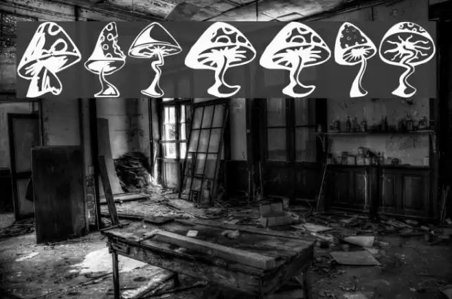 Shrooms Font examples