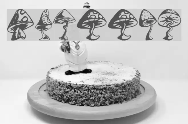 Shrooms Font examples