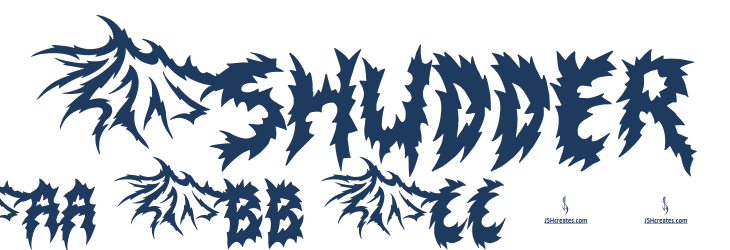 Shudder Font Preview